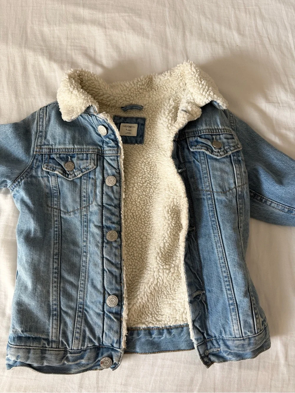Gap toddler sherpa denim jacket